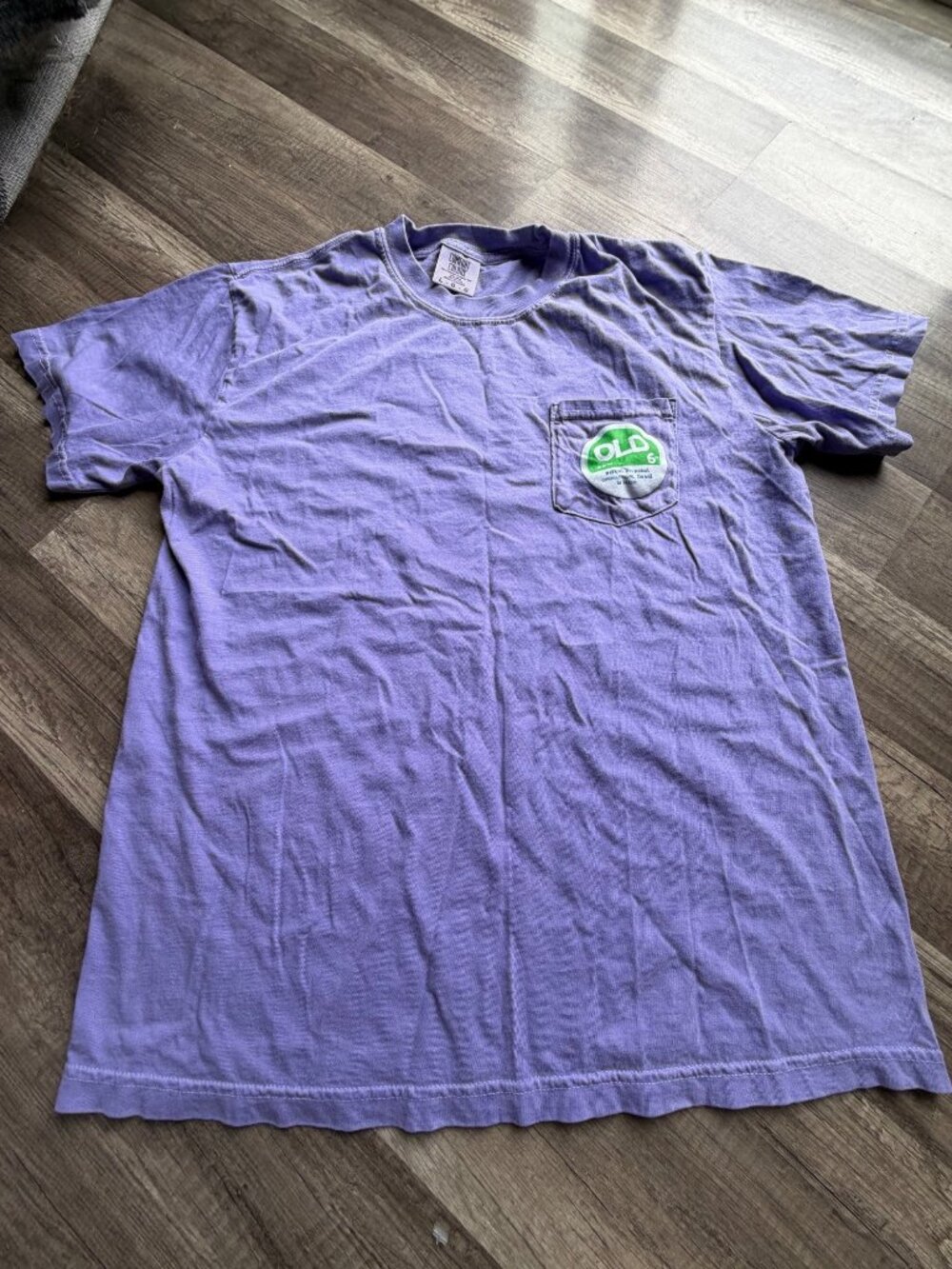 Old Row Graphic Pocket Tee Purple LG
